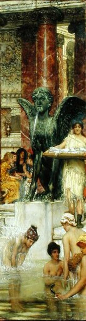 Detail of In the Roman Baths, or Roman Women In The Bath, 1876 by Lawrence Alma-Tadema