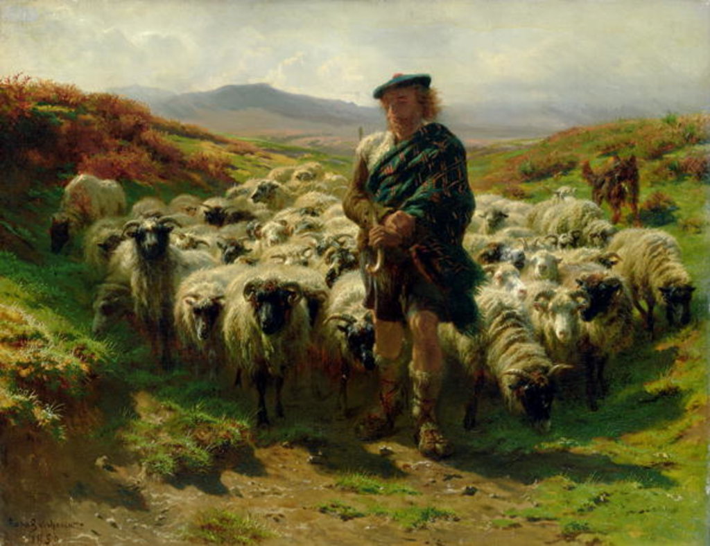Detail of The Highland Shepherd, 1859 by Rosa Bonheur