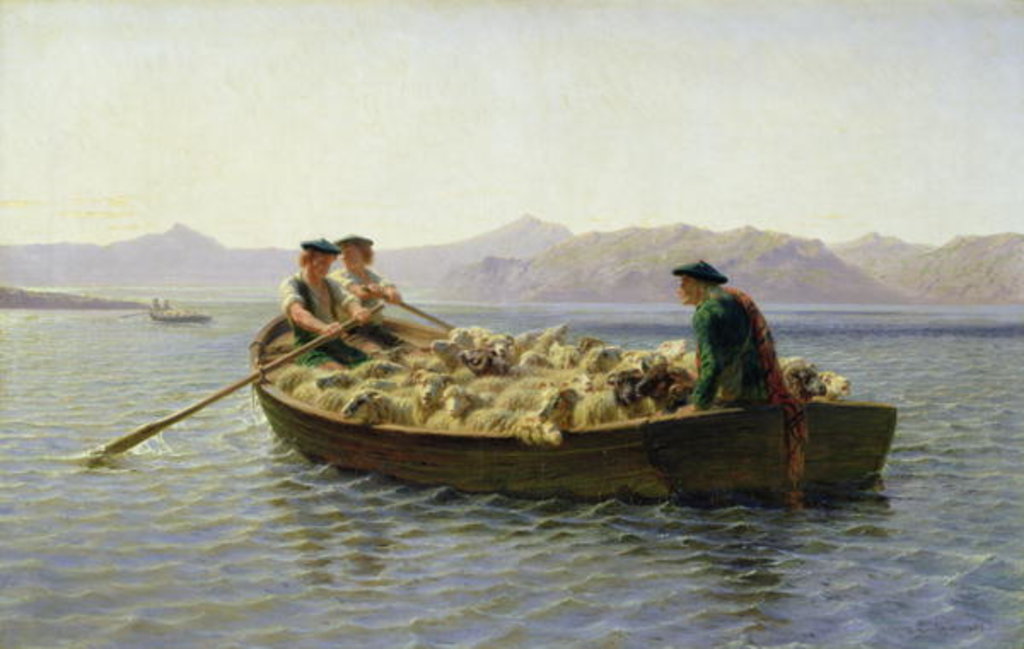Detail of Rowing-Boat, 1863 by Rosa Bonheur