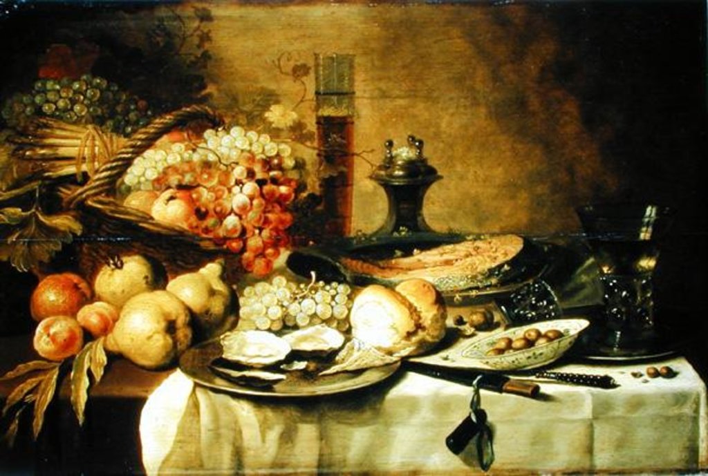 Detail of Still Life by Pieter Claesz