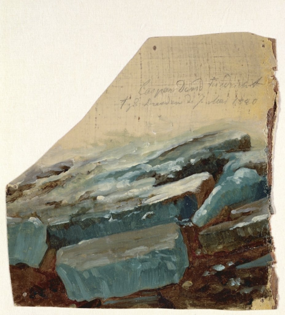 Detail of Ice Floe, 1840 by Caspar David Friedrich