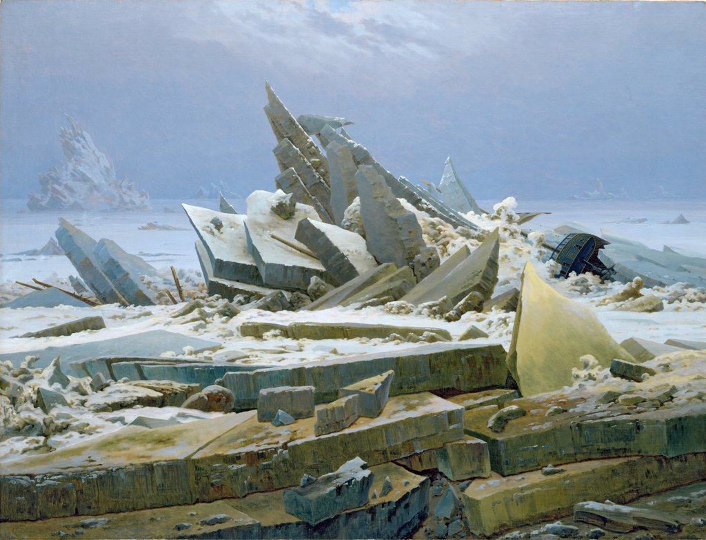 Detail of The Polar Sea, 1824 by Caspar David Friedrich