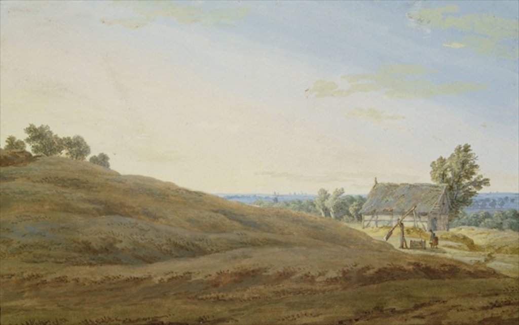 Detail of Hut with a Well on the Rugen by Caspar David Friedrich