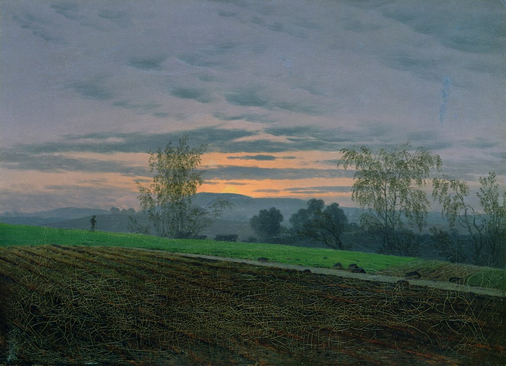 Detail of Ploughed Field, c.1830 by Caspar David Friedrich