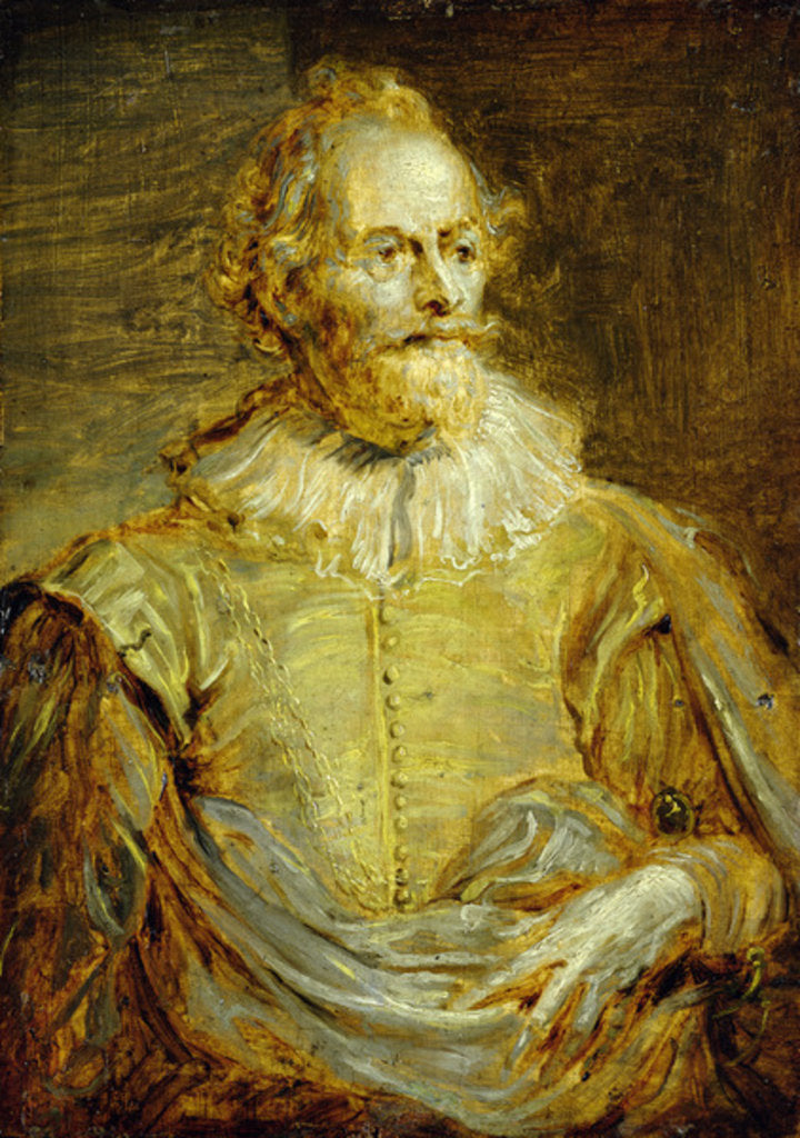 Detail of Portrait of Senator Paulus Halmalius by Anthony van Dyck