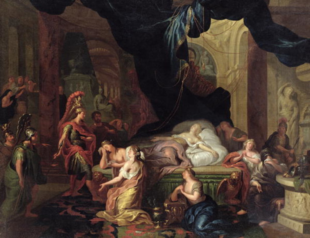 Detail of The Death of Cleopatra by Ottmar the Younger Elliger