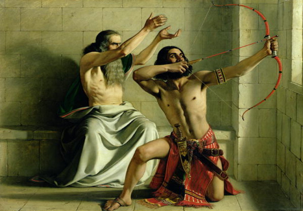 Detail of Joash Shooting the Arrow of Deliverance, 1844 by William Dyce
