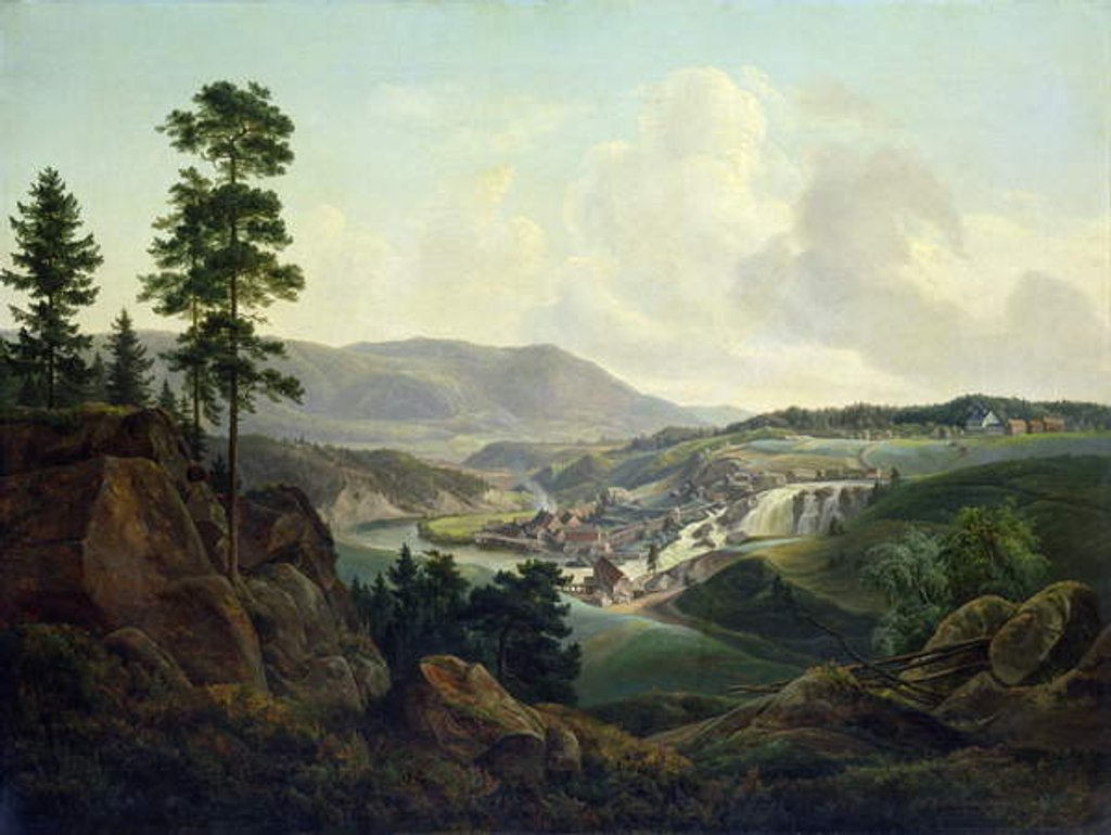 Detail of Saw Mill in Norway, 1827 by Christian Ernst Bernhard Morgenstern