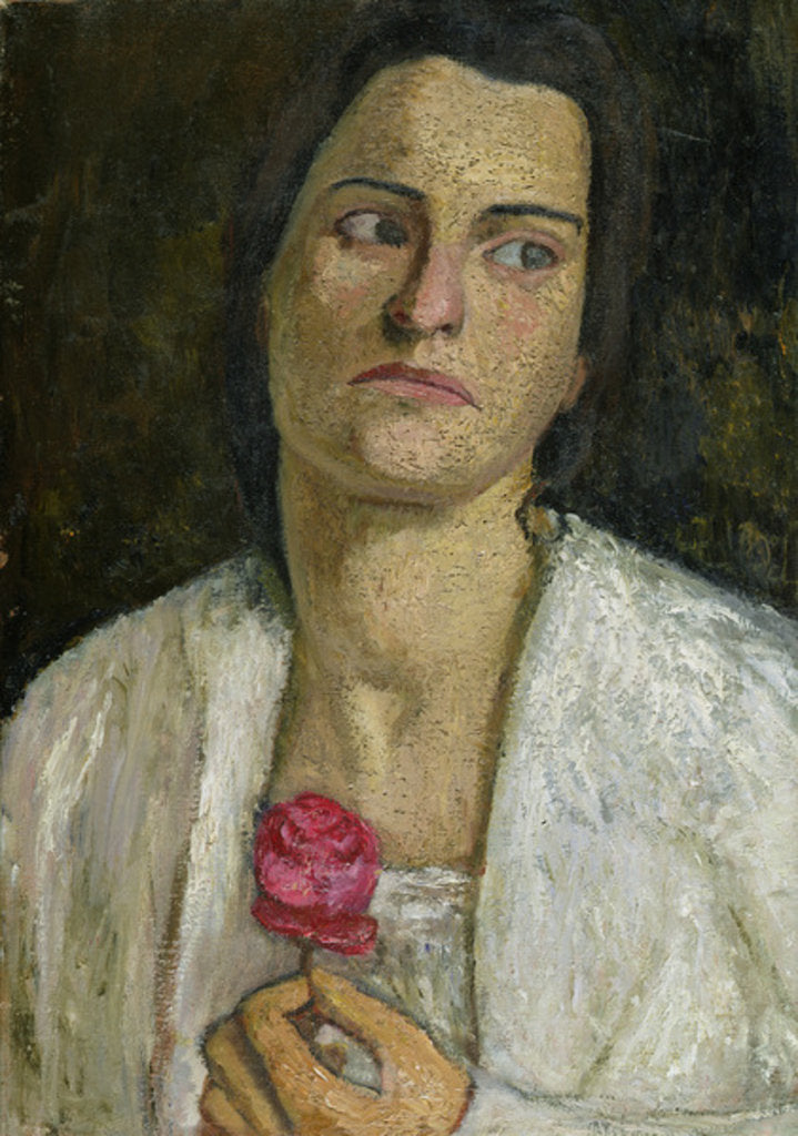 Detail of The Sculptress Clara Rilke-Westhoff 1905 by Paula Modersohn-Becker