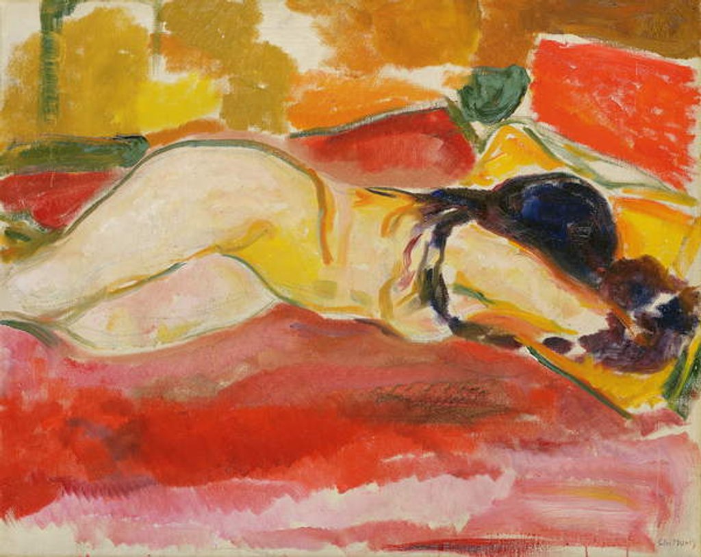Detail of Reclining Female Nude, 1912/13 by Edvard Munch