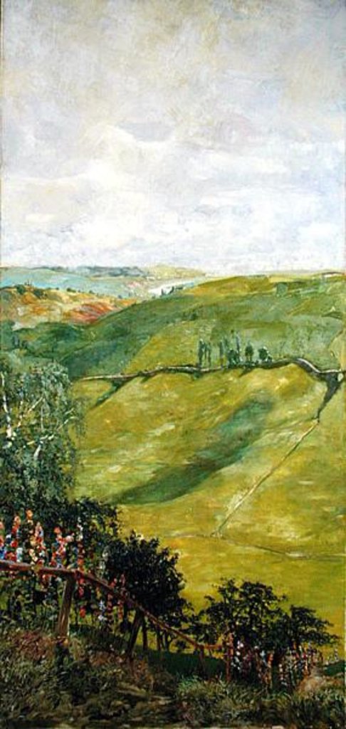 Detail of Summer Landscape, 1884-85 by Max Klinger