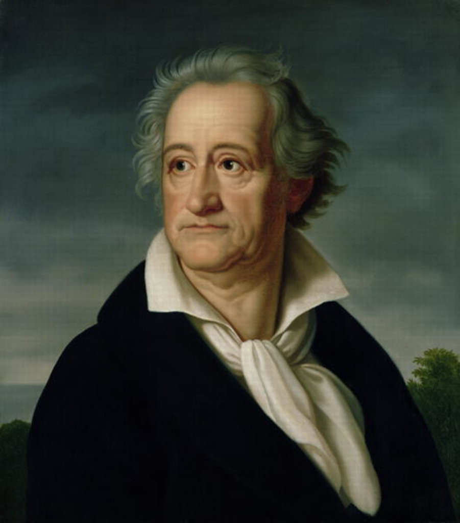 Detail of Goethe by Heinrich Christoph Kolbe