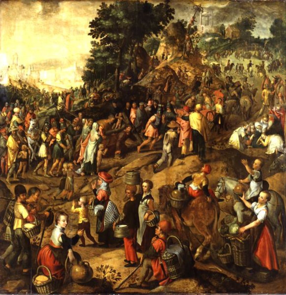 Detail of Christ Carrying the Cross, 1563 by Joachim Bueckelaer