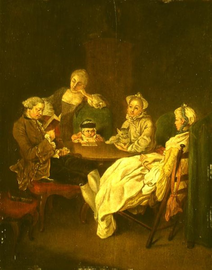 Detail of Society at the Table by Daniel Nikolaus Chodowiecki