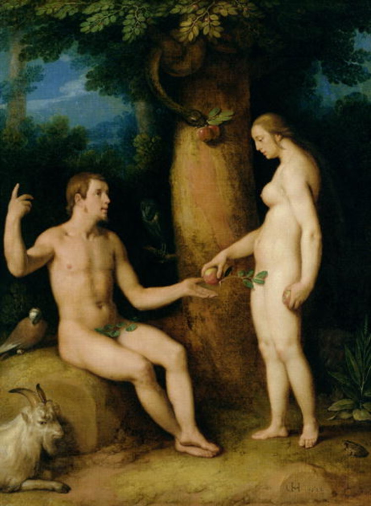 Detail of Adam and Eve, 1622 by Cornelis Cornelisz. van Haarlem
