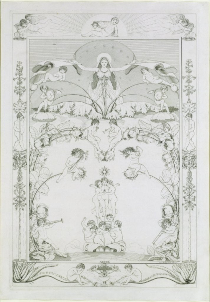 Detail of Evening, 1805 by Philipp Otto Runge