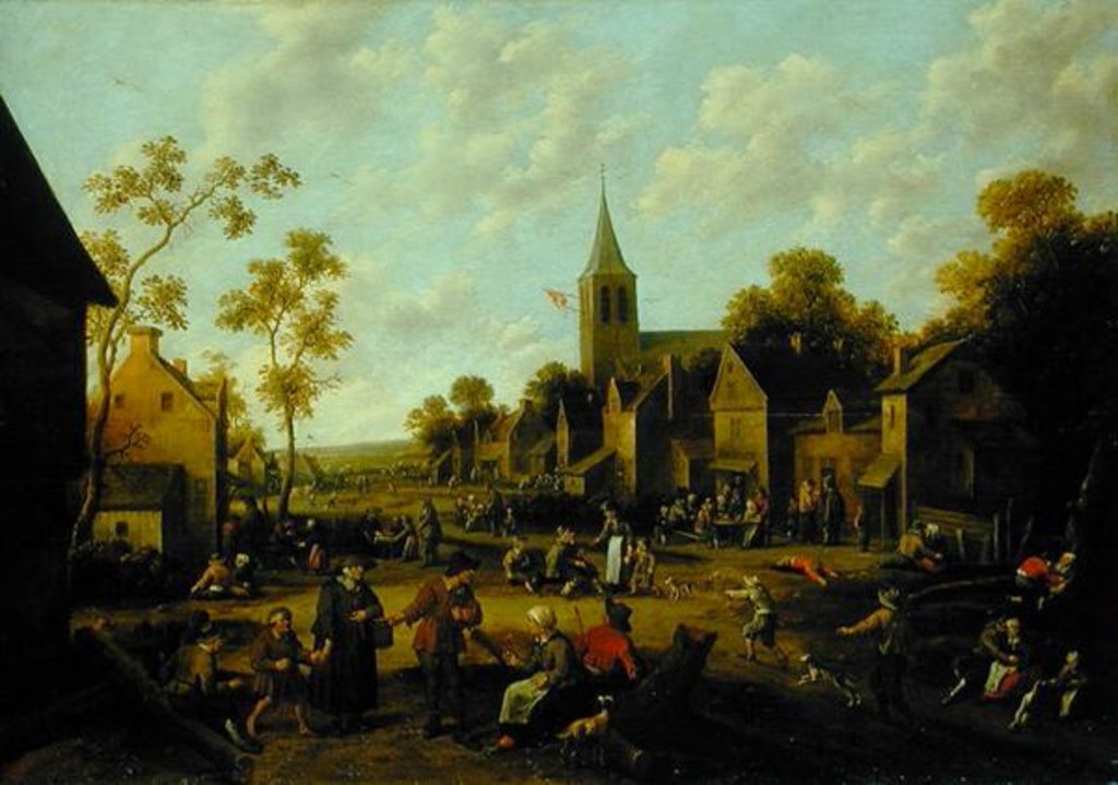 Detail of Kermesse, 1658 by Joost Cornelisz Droochsloot