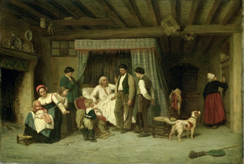 Detail of The Final Warning, 1886 by Theophile Emmanuel Duverger