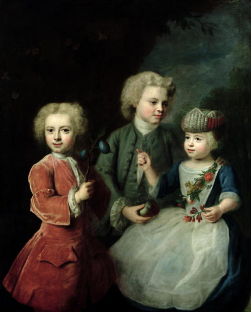 Detail of The Children of Councillor Barthold Heinrich Brockes by Balthasar Denner
