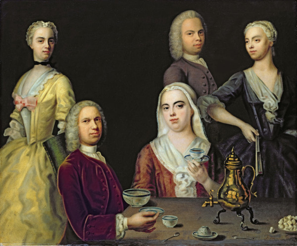 Detail of The Denner Family by Jacob Denner