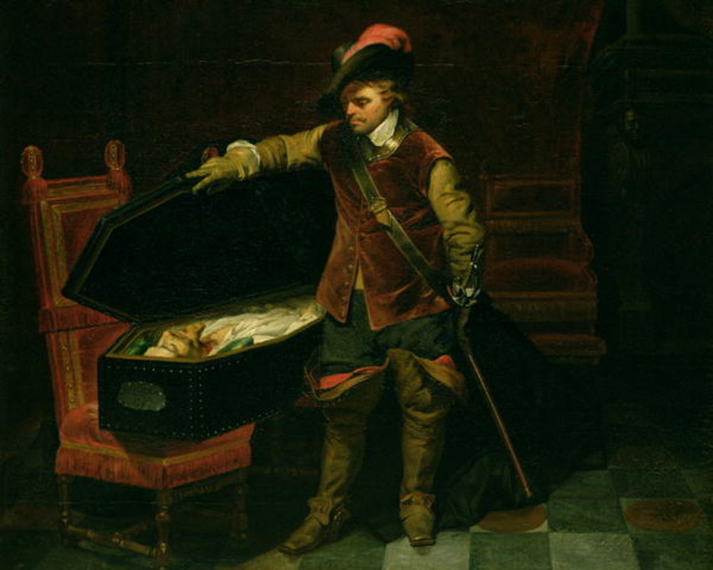 Detail of Oliver Cromwell with the Coffin of Charles I 1846 by Hippolyte Delaroche