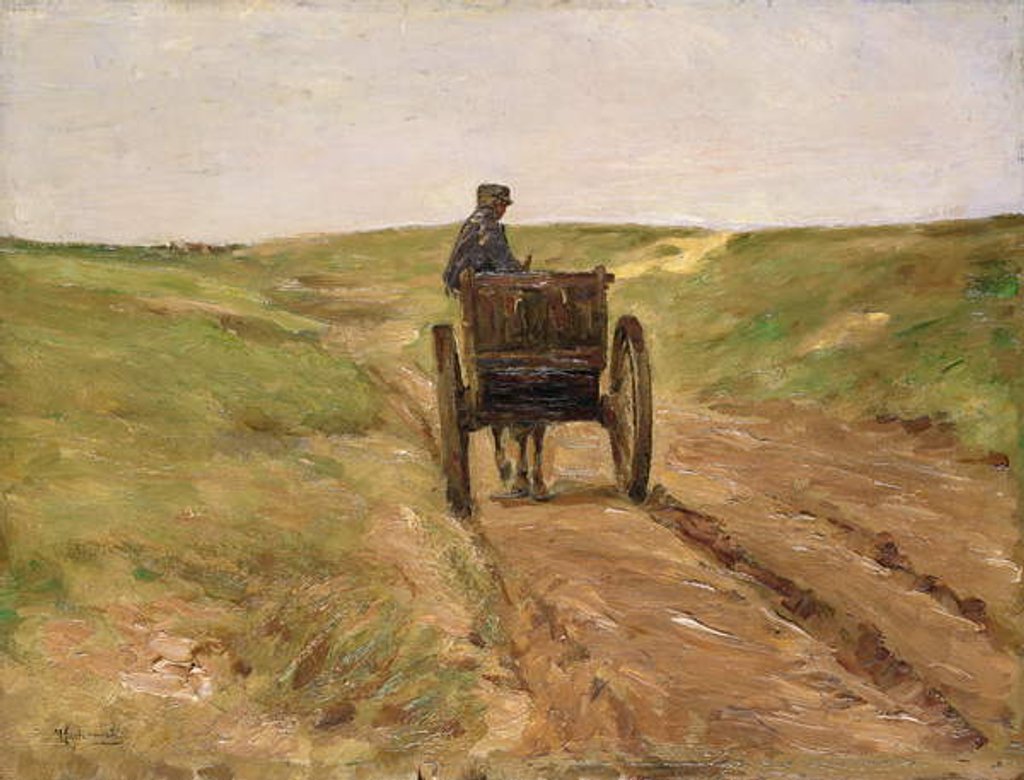 Detail of Cart in Katwijk, 1889 by Max Liebermann