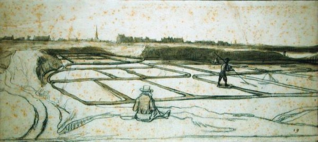 Detail of Salt-Mining in Le Croisic, 1645 by Lambert Doomer