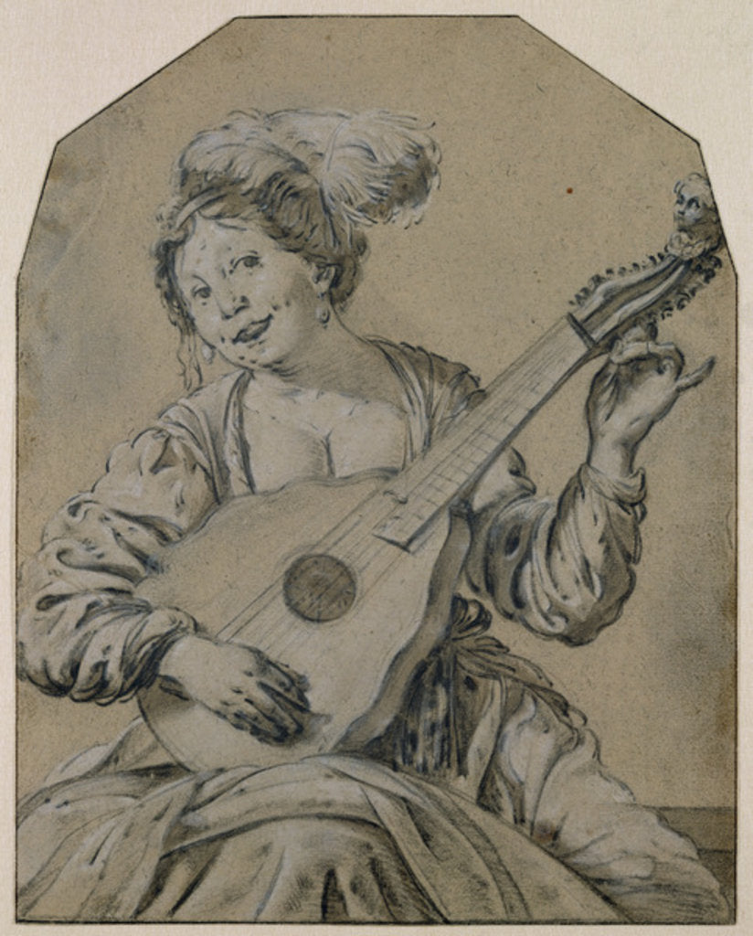 Detail of The Lute-Player by Hendrick Ter Brugghen