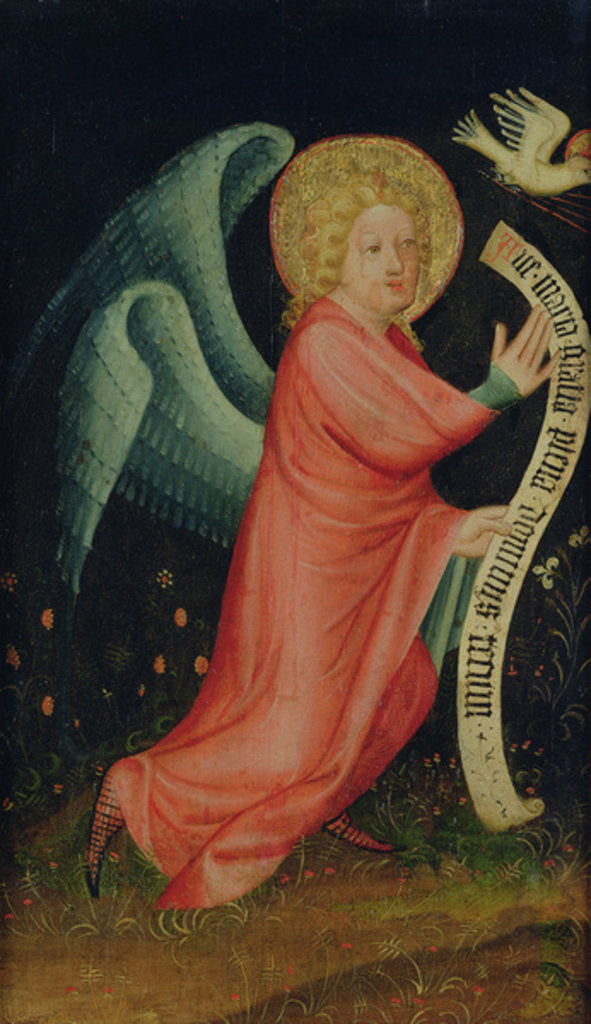 Detail of The Angel of the Annunciation by Master Bertram of Minden
