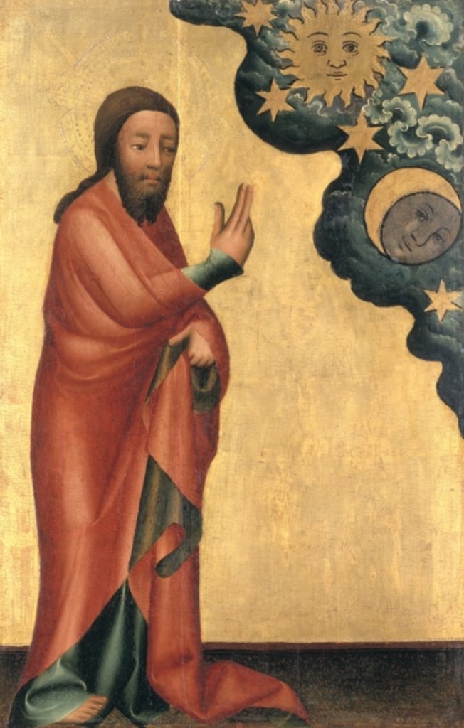 Detail of The Creation of the Sun, Moon and stars by Master Bertram of Minden