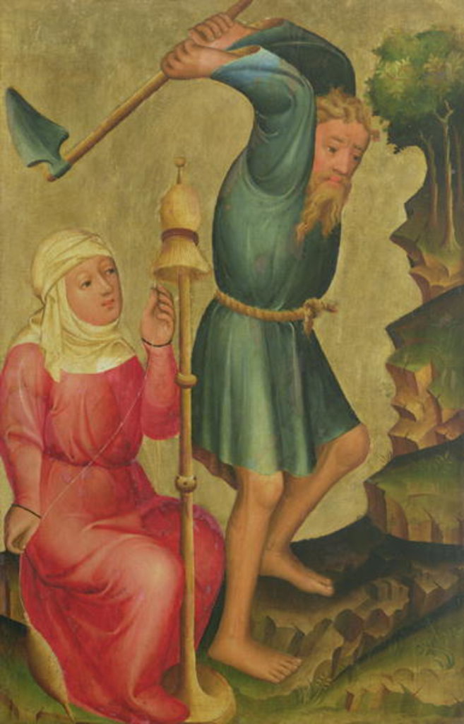 Detail of Adam and Eve at Work by Master Bertram of Minden