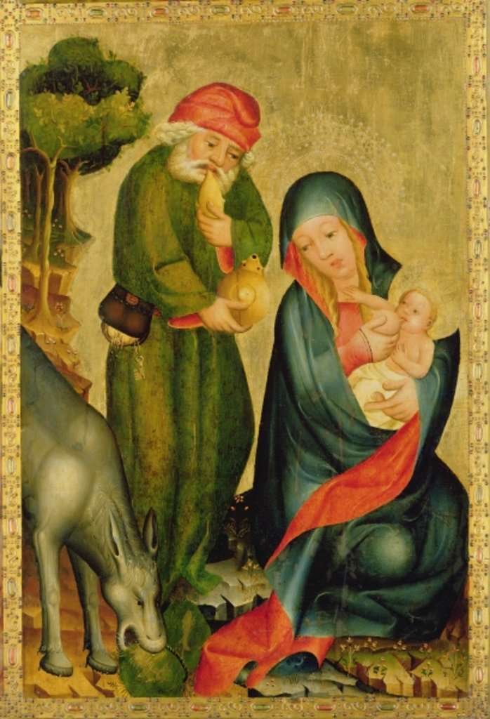 Detail of Rest on the Flight to Egypt by Master Bertram of Minden