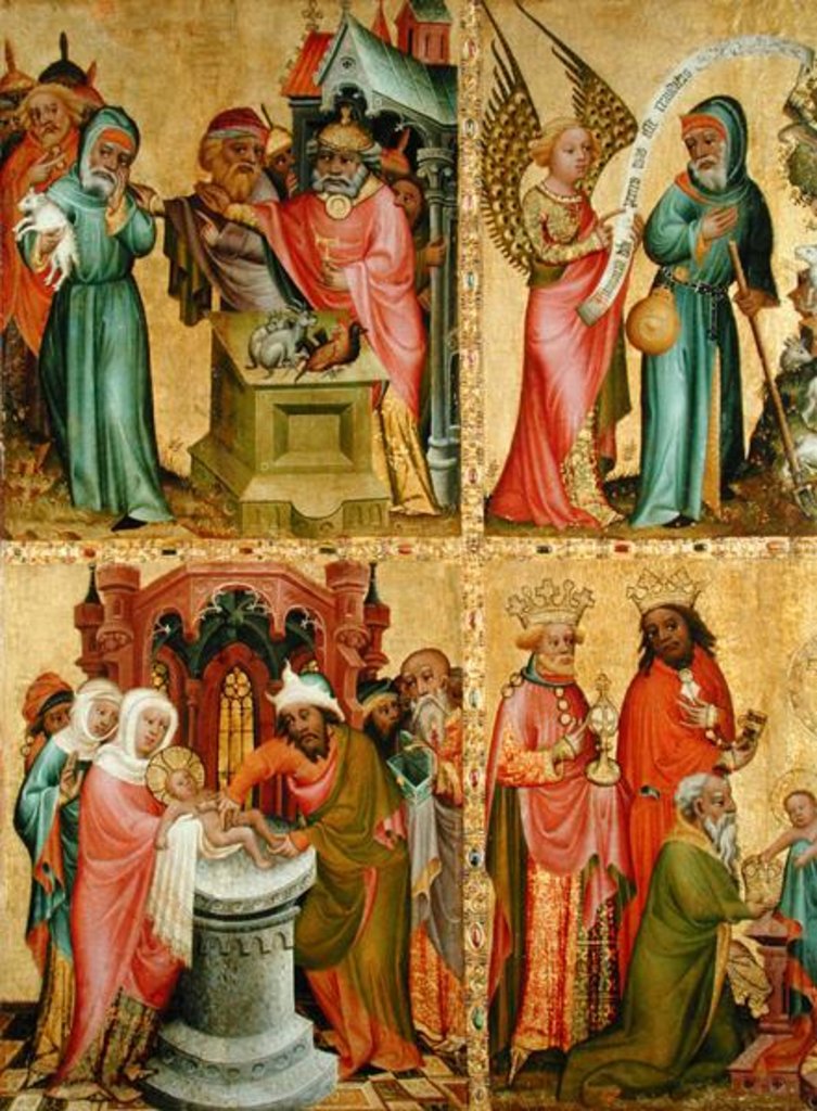 Detail of Joachim's Sacrifice and the Circumcision of Christ by Master Bertram of Minden