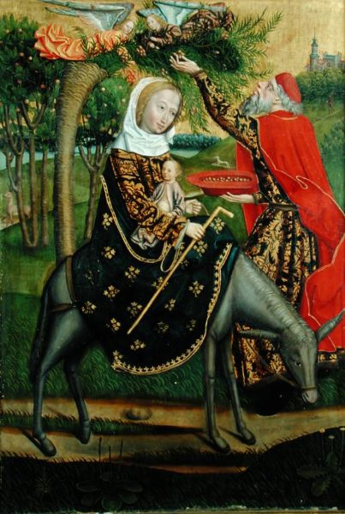 Detail of The Flight into Egypt by Absolon Stumme