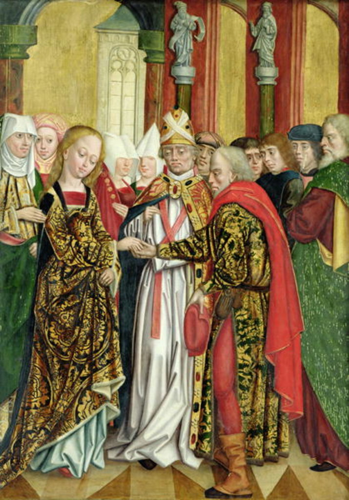Detail of Marriage of the Virgin by Absolon Stumme