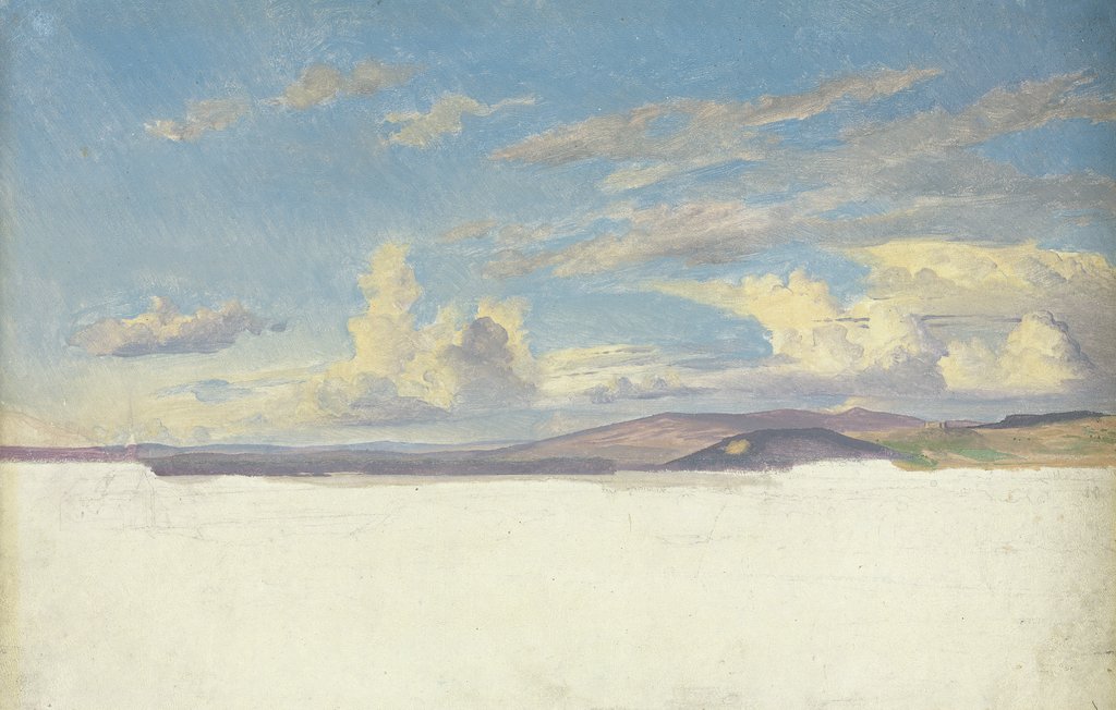 Detail of Cloud Study, c.1830 by Jacob Gensler