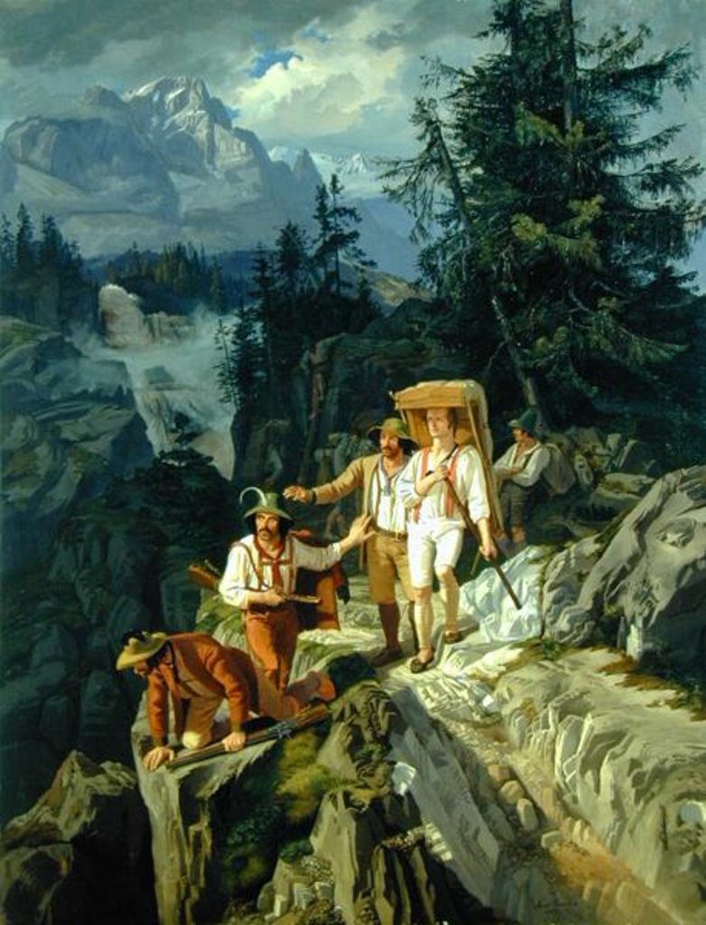 Detail of Tirolese Smugglers, 1831 by Jacob Gensler
