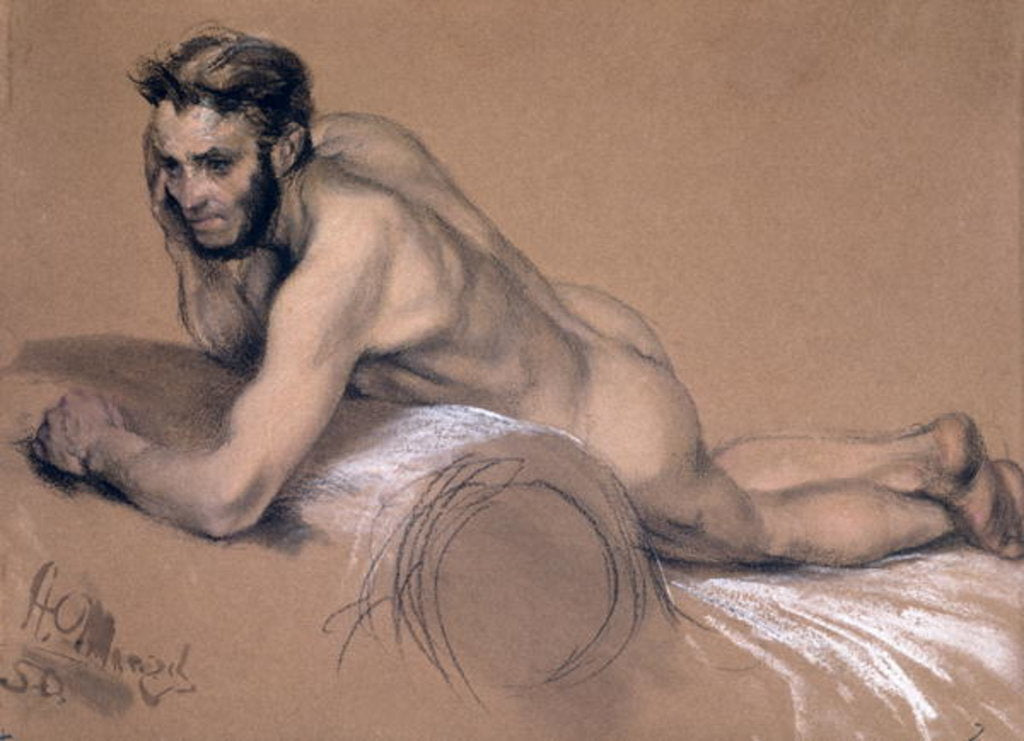 Detail of Allegory of the River Oder by Adolph Friedrich Erdmann von Menzel