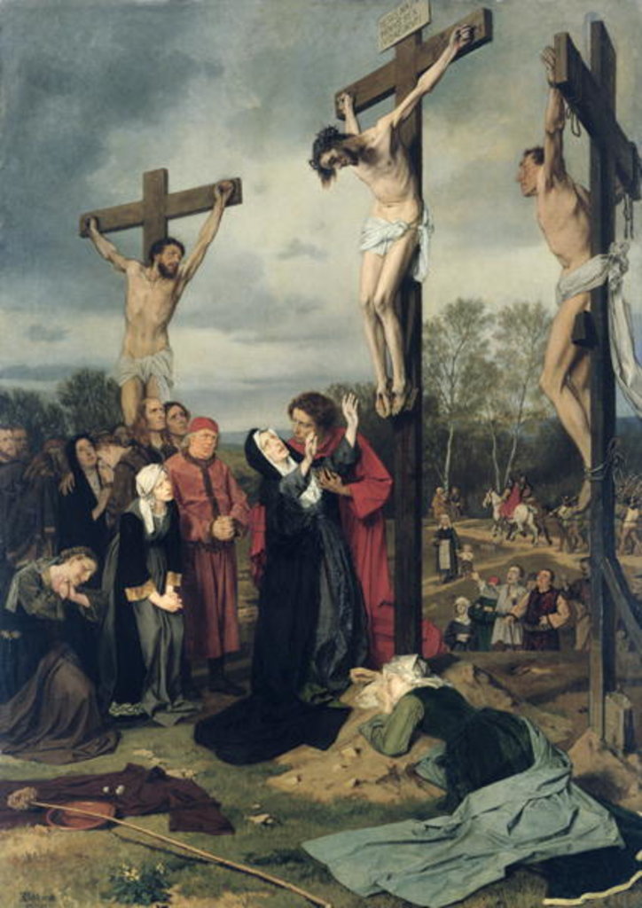 Detail of Crucifixion, 1873 by Eduard Karl Franz von Gebhardt