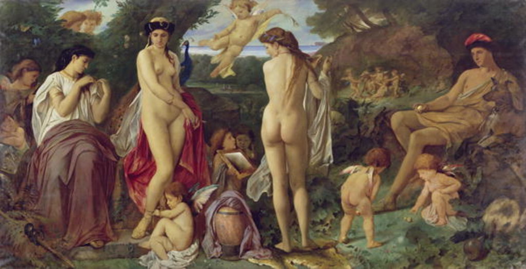 Detail of The Judgement of Paris, 1870 by Anselm Feuerbach