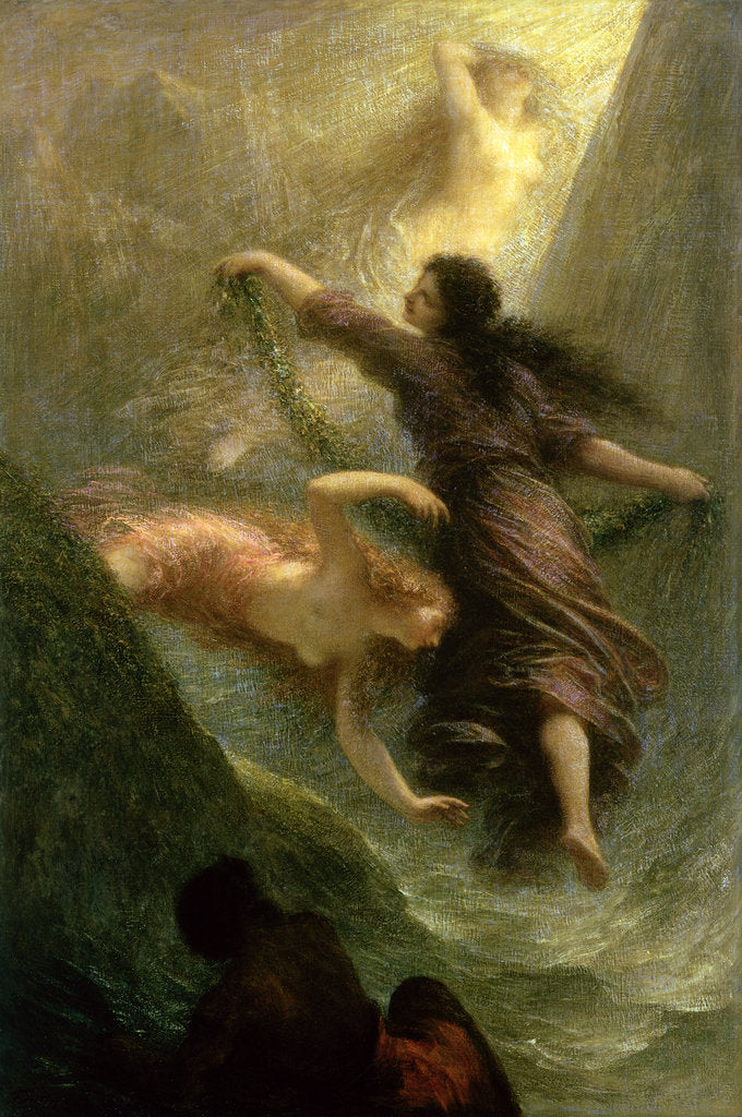 Detail of Rheingold, first scene, 1888 by Ignace Henri Jean Fantin-Latour