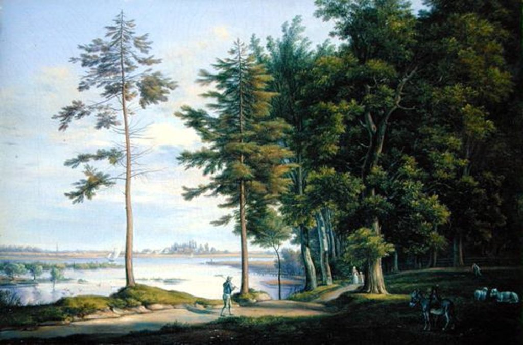 Detail of A Meadow in Hamburg by Joachim Faber