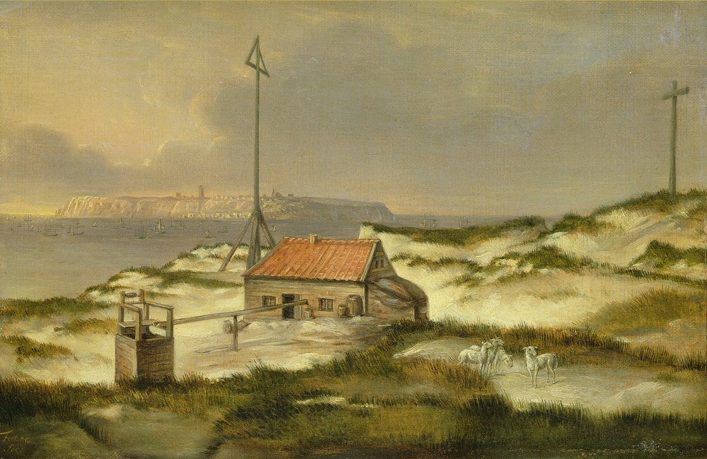 Detail of The Dunes of Helgoland, 1815 by Joachim Faber