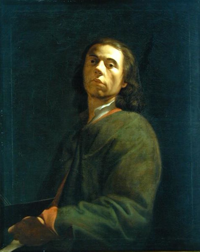 Detail of Self Portrait by Dietrich Ernst Andreae