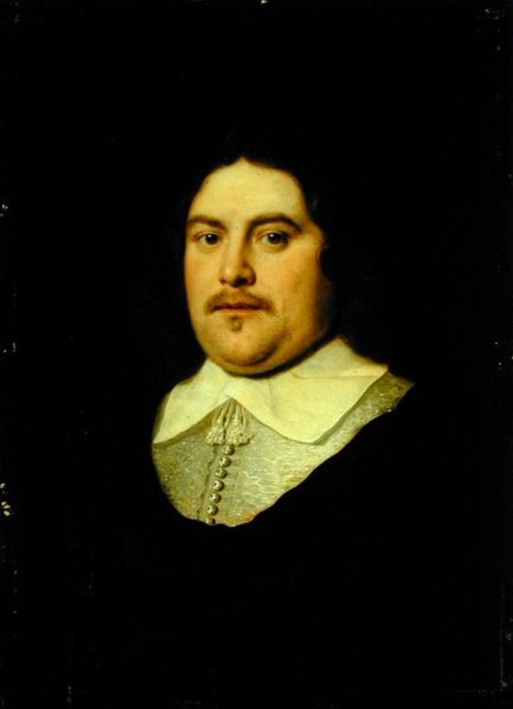 Detail of Portrait of a Man by Dutch School