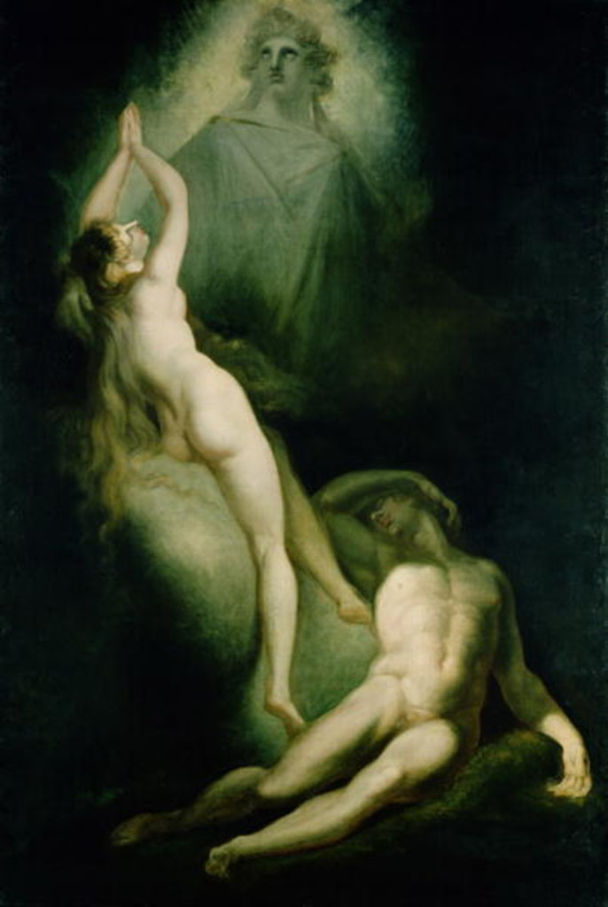 Detail of The Creation of Eve, 1791-93 by Henry Fuseli