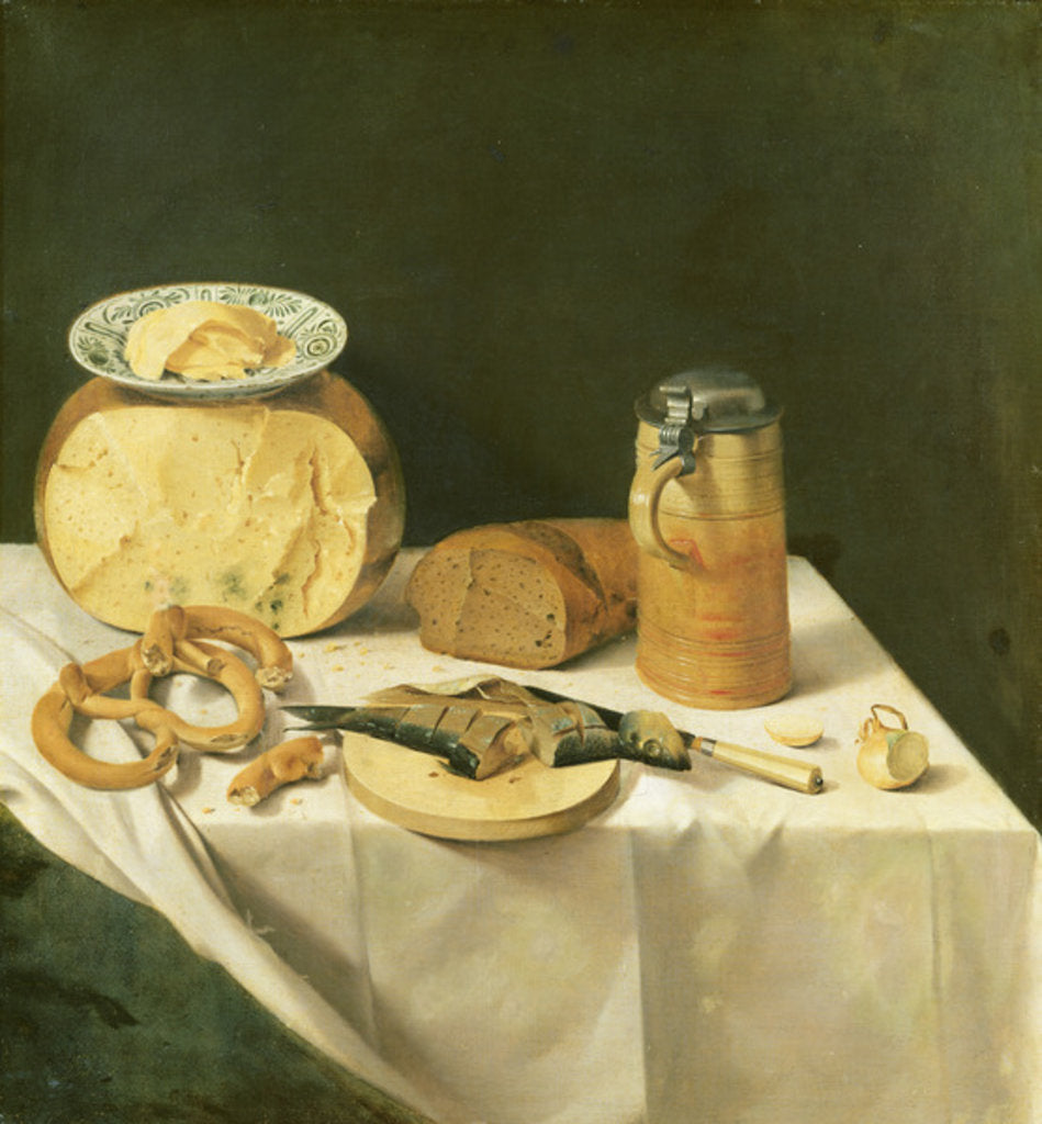 Detail of Breakfast Still Life by Johann Georg (1630/31-88) Hinz