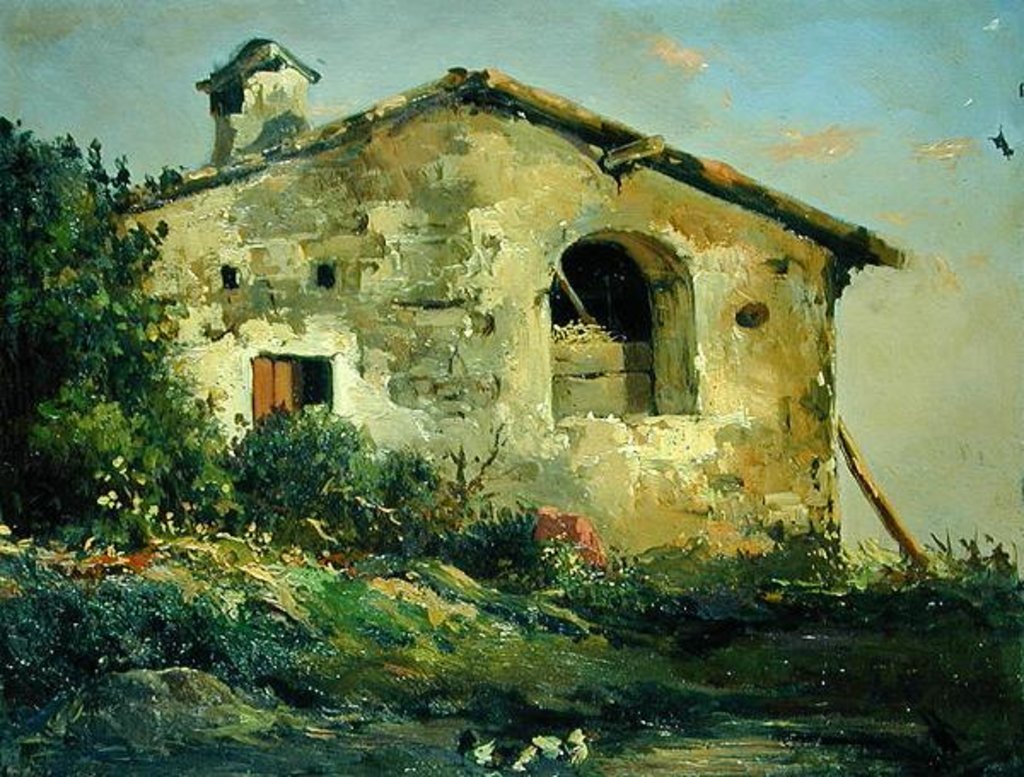 Detail of A Ruin by Louis Gurlitt