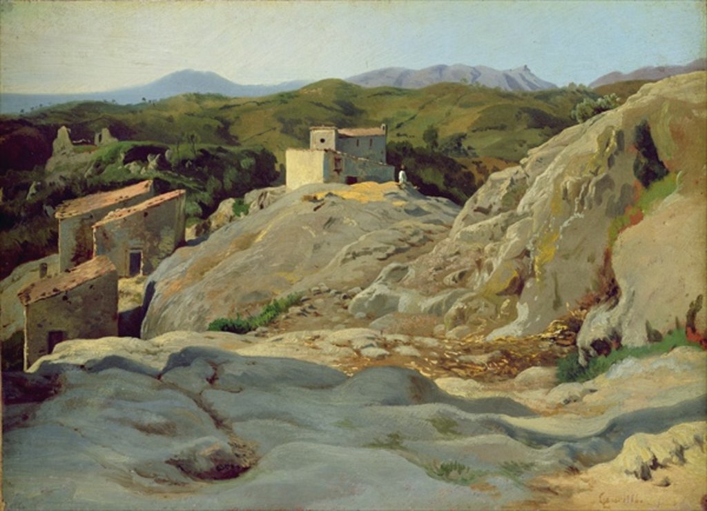 Detail of A Village in the Mountains by Louis Gurlitt