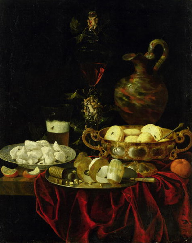 Detail of Still Life by Johann Georg (1630/31-88) Hinz
